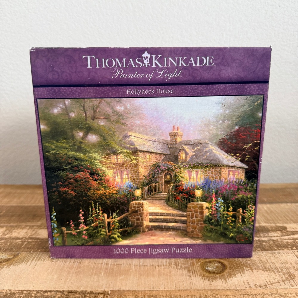 Ceaco Thomas Kinkade Jigsaw Puzzle 1000pc Hollyhock House 3310-64 NEW SEALED